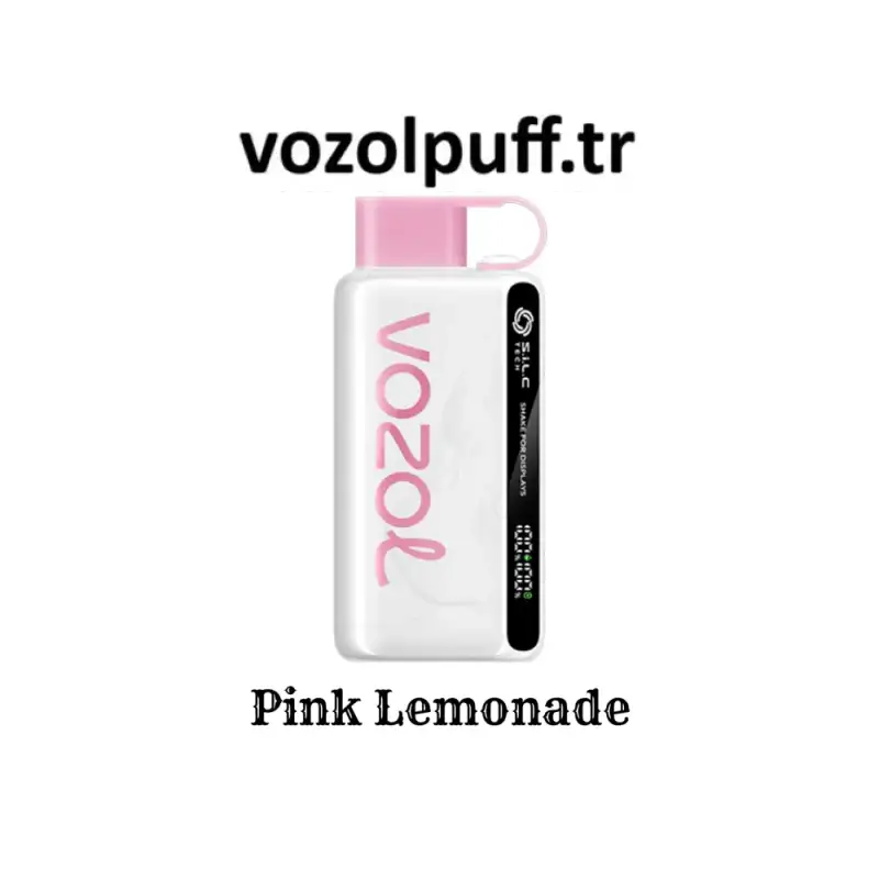 Beyaz ve pembe dikdörtgen şişe, Pink Lemonade - Star 12000 Vazol puff ürünü