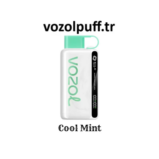 Beyaz ve nane yeşili vape cihazı Cool Mint - Star 12000 Vazol, Vozol puff
