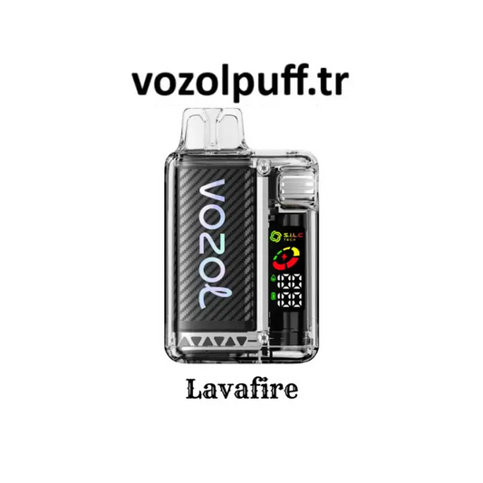 Şeffaf vape cihazı ve dijital ekran ile Lavafire - Vista 20000 Vazol, Vozol Puff