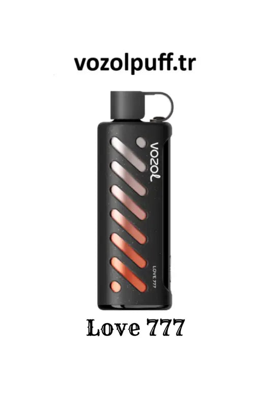 Siyah vaping cihazı, Love 777 - Vazol Gear Shisha 25000 ile ideal uyum sağlıyor