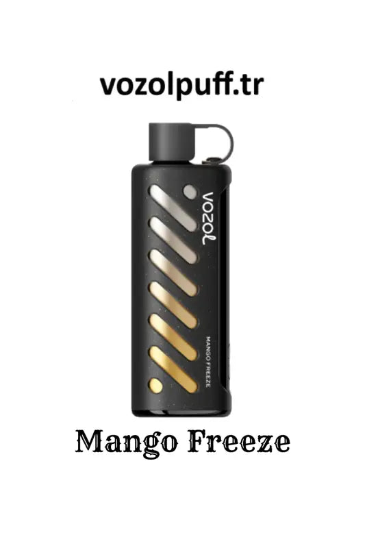 Siyah metalik aksanlı vape cihazı, Mango Freeze - Vazol Gear Shisha 25000 ürününde