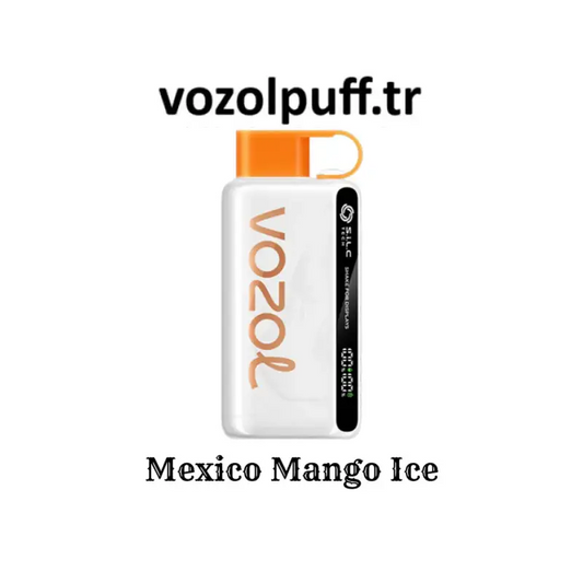 Beyaz ve turuncu tek kullanımlık vape, Mexico Mango Ice - Star 12000 Vazol