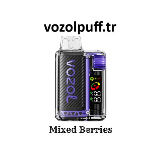 Şeffaf kasalı dijital ekranlı Mixed Berries- Vista 20000 Vazol vape cihazı