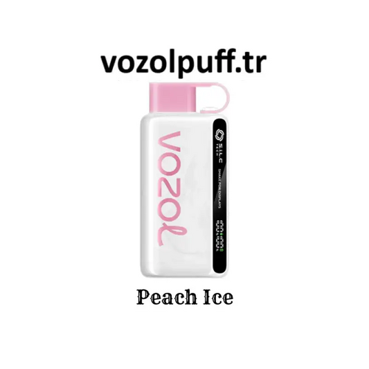 Beyaz pembe detaylı vapora Peach Ice - Star 12000 Vazol puff görüntüsü
