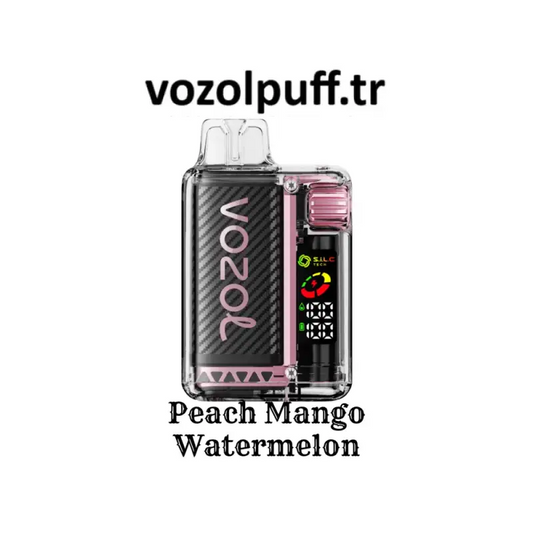 Vozol puff dijital ekran, Peach Mango Watermelon - Vista 20000 Vazol