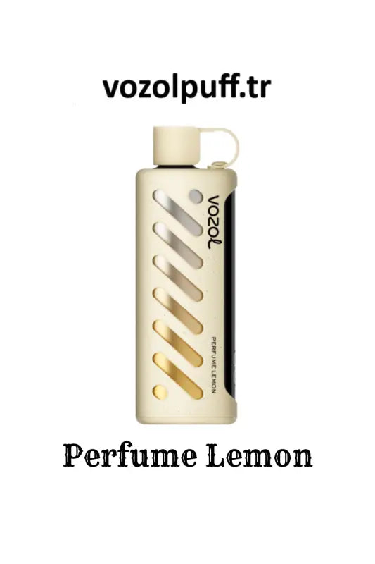 Diyagonal kesimlere sahip dikdörtgen parfüm şişesi, Perfume Lemon - Vazol Gear Shisha