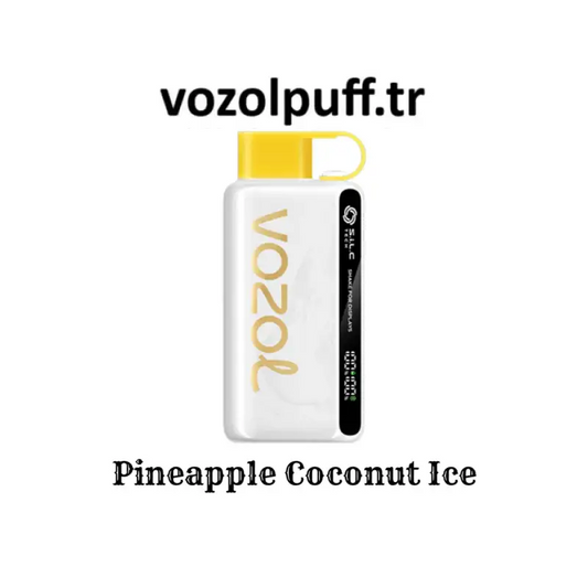 Beyaz vape, sarı kapaklı, Pineapple Coconut Ice - Star 12000 Vazol ürünü