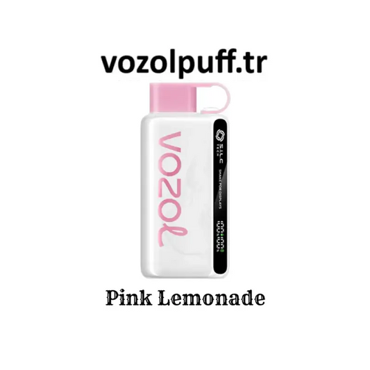 Beyaz ve pembe dikdörtgen şişe, Pink Lemonade - Star 12000 Vazol puff ürünü