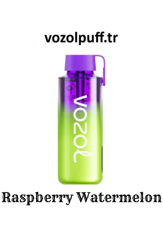 Mor renkli ve yeşil Vazol vape cihazı, Raspberry Watermelon - Neon 10000 puff elektronik sigara 